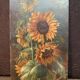 Tableau vintage fleurs , pissenlits