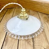 Pendant lamp, portable lamp, old opaline