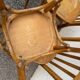 Set of 4 bistro chairs, curved backs