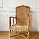 Vintage adult rattan armchair