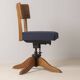 1930's Oak Swivel Office Chair by SMV, Sweden