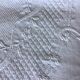 19th bed top in cotton piqué marked MC
