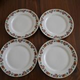 Set of 4 porcelain plates from Limoges MLV.