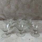 A lot of crystal glasses