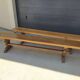 Monastery style benches in solid oak 200cm