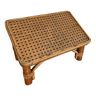 Rattan and cane footrest from the 1950s