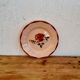 Set of 4 pink plates Digoin Sarreguemines