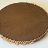 Round mirror in vintage rope 60