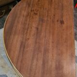 Half-moon table, convertible round game table
