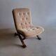 Set of 2 vintage westnofa style club armchairs