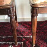 Paire de chaises art deco en acajou