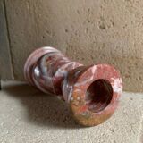 Pink marble candle holder
