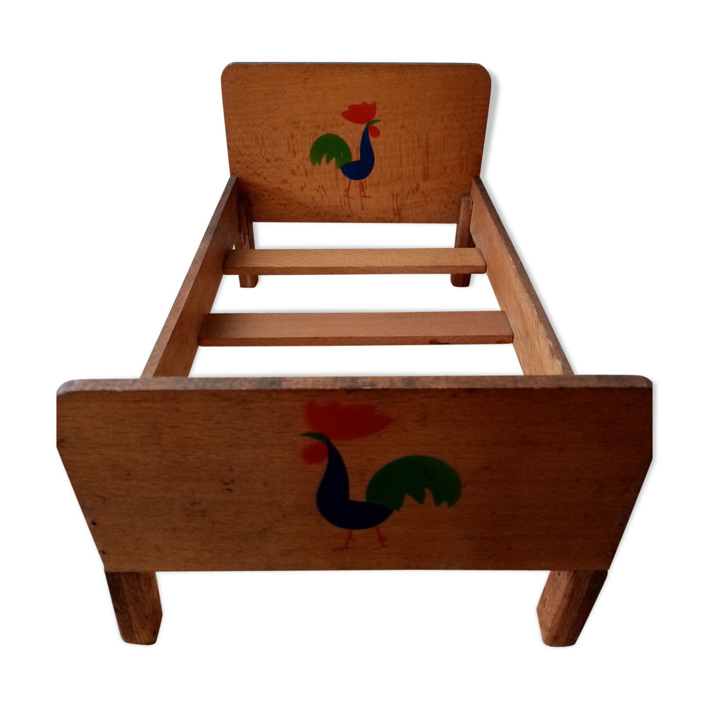 Wooden doll bed