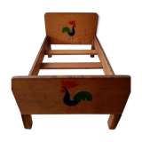 Wooden doll bed
