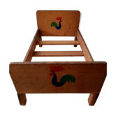 Wooden doll bed