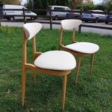 Paire de chaises Baumann Licorne entièrement restaurées