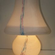 Venini Style Modern Italian Murano Glass Mushroom Table Lamp, 1980s
