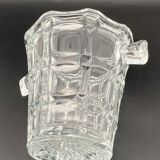 Faceted Glass Ice Bucket