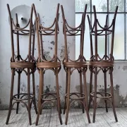Set of 8 bistro-style bar stools Baumann.