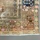 Distressed Turkish Rug 122x79 cm Vintage Shabby, Wool Tribal Blue, Beige Small