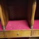 cherry wood secretary with lyre base from the 50s-60s