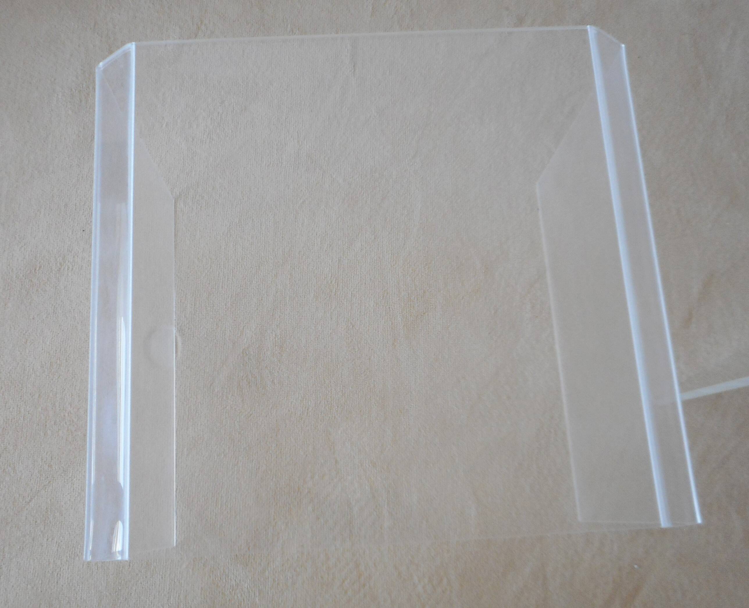 set of 2 vintage plexiglass side or bedside tables 1970