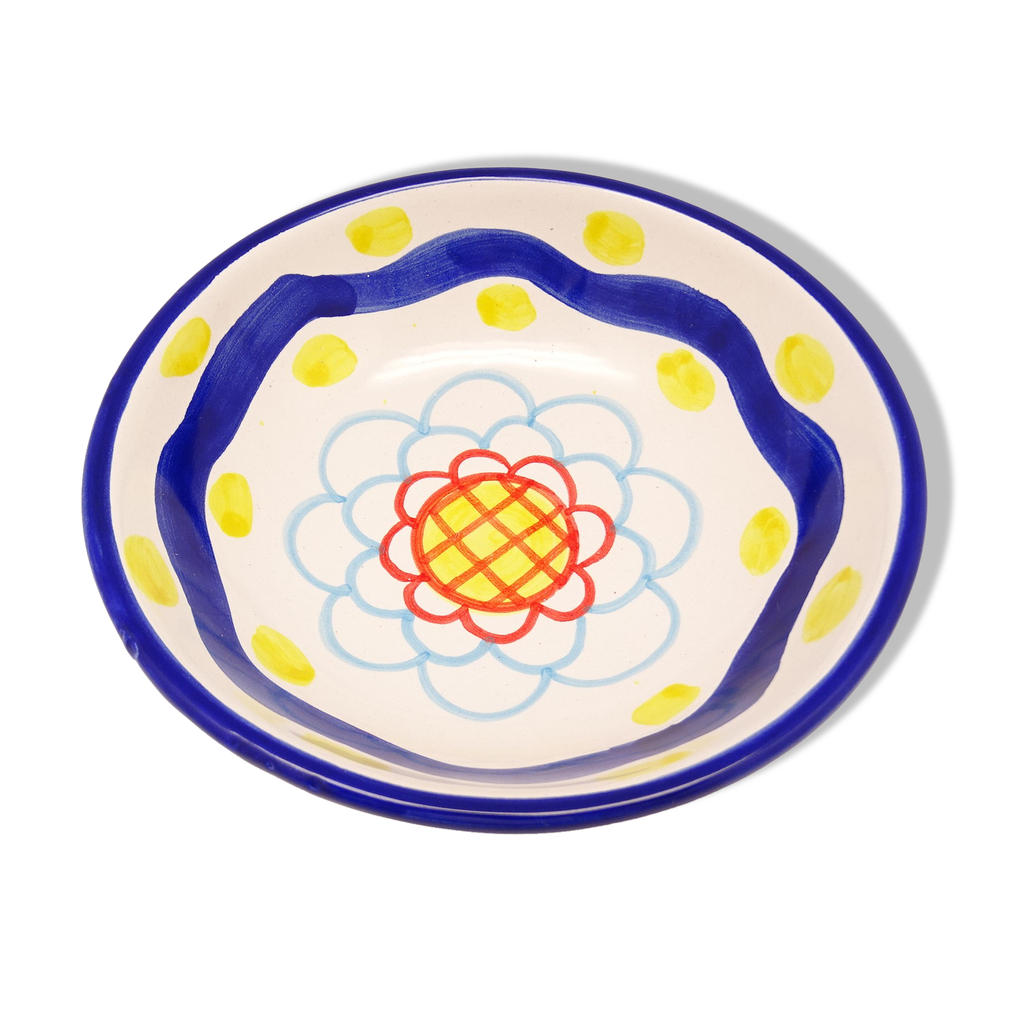 Multicolored bowl in Italian ceramic