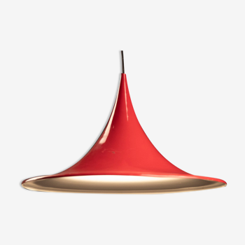 Semi red hanging lamp