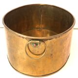 Plat ovale en cuivre doré