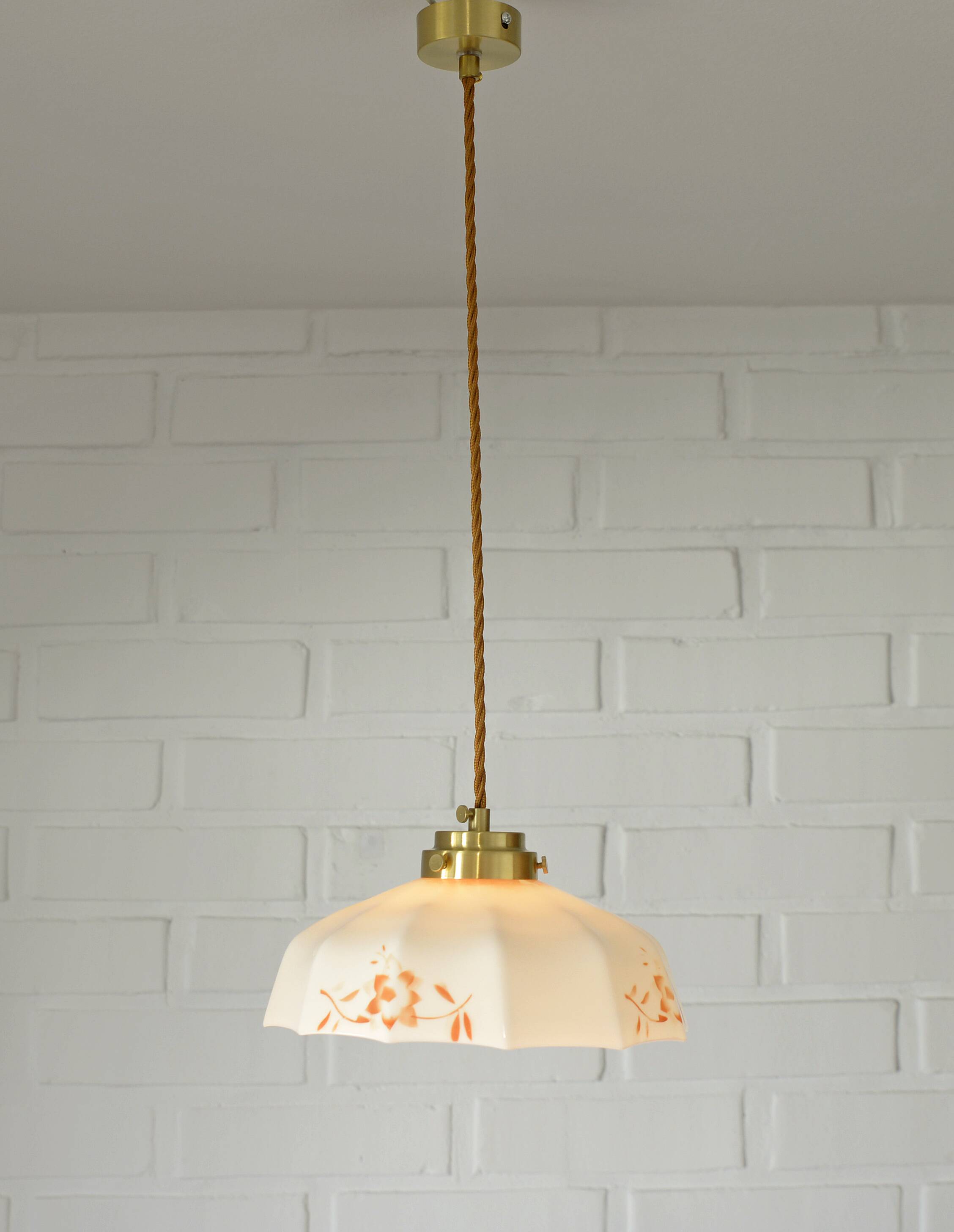 Vintage pendant lamp retro kitchen 50s mid-century farmhouse hanging lamp