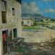 Painting "farm with olive trees in the mountains" signed Baya Bayarri