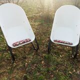 Pair of designer armchairs