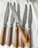 6 Vintage Horn Knives Silver Steel Blade LEPINE A LYON France 19th Century