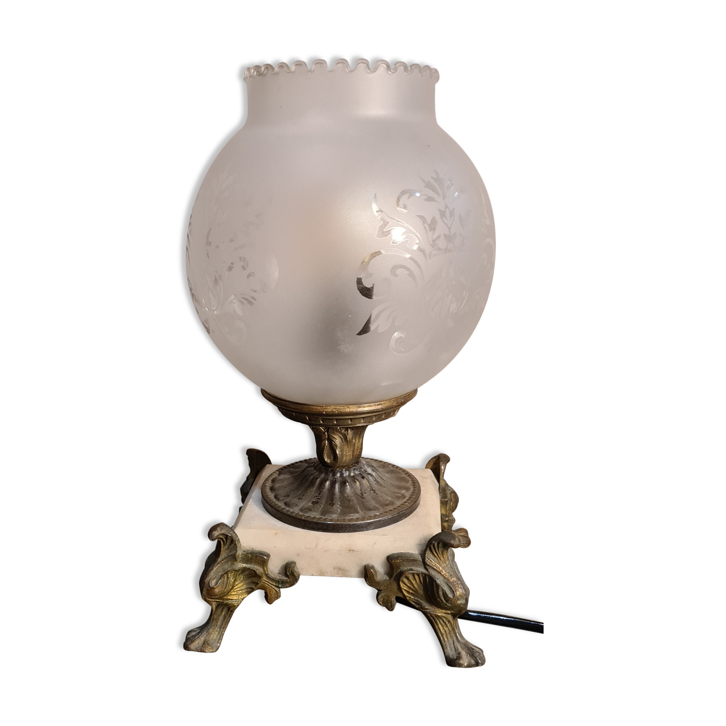 Marble lamp art deco 25x15cm