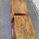 2 solid oak bedside tables signed Jean Laick Dol-de-Bretagne