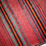 Kilim vintage fait main Ardabil persan 139cm x 288cm (1940s)