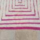 Handmade natural wool rug size 150/350 cm