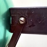 "LITA" Metal Wall Lamp Clamp Lamp with Green Reflector Vintage 70's