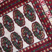 Handmade vintage Uzbek Bukhara rug 77cm x 128cm 1960s - 1С1175