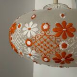 60s embroidered lantern chandelier