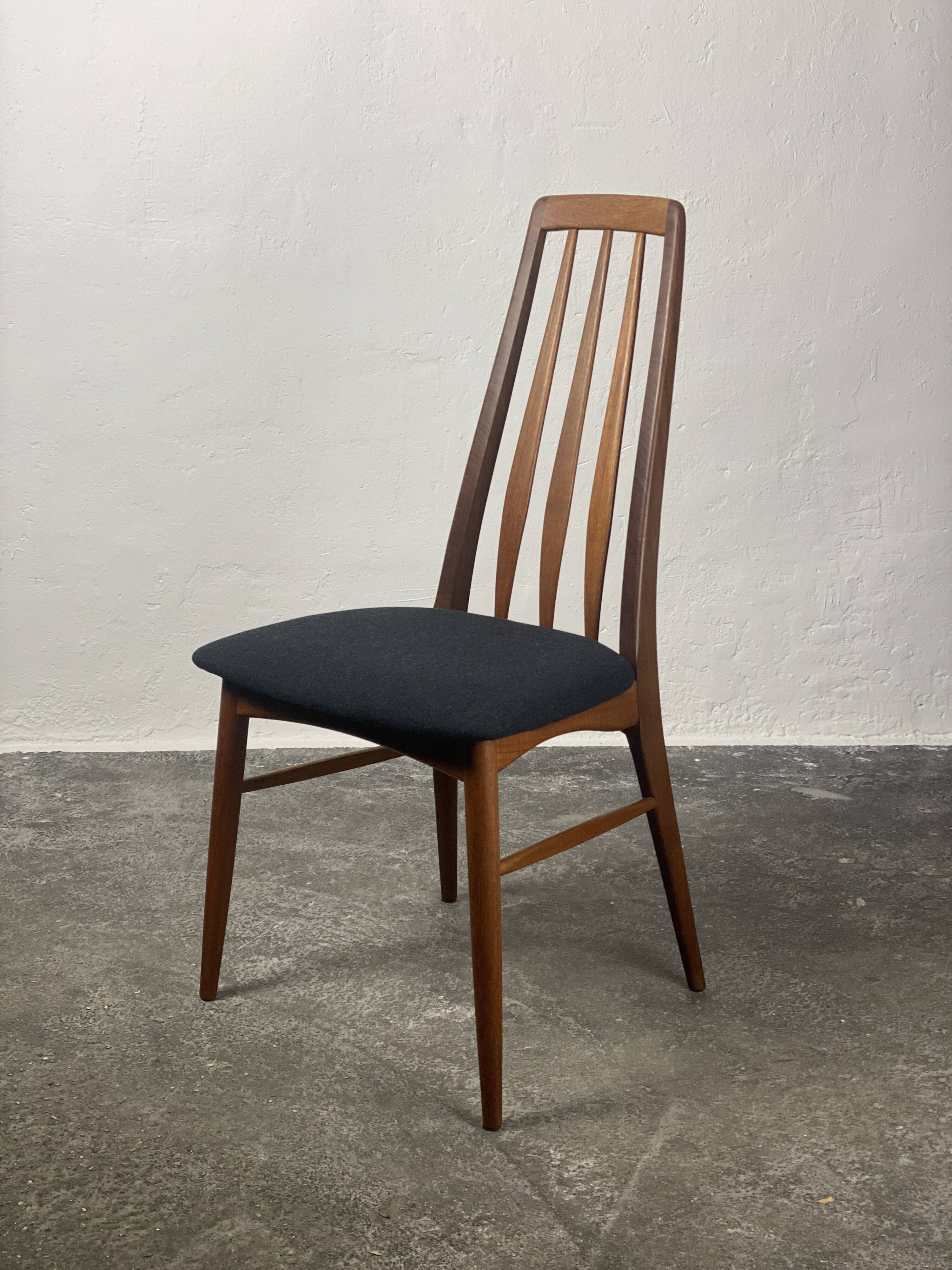 Scandinavian Eva chair by Niels Koefoed, fabric, 1964