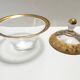 Crystal Trinket Bowl with Gold Details