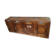 Vintage Wooden Building Mailbox Set
