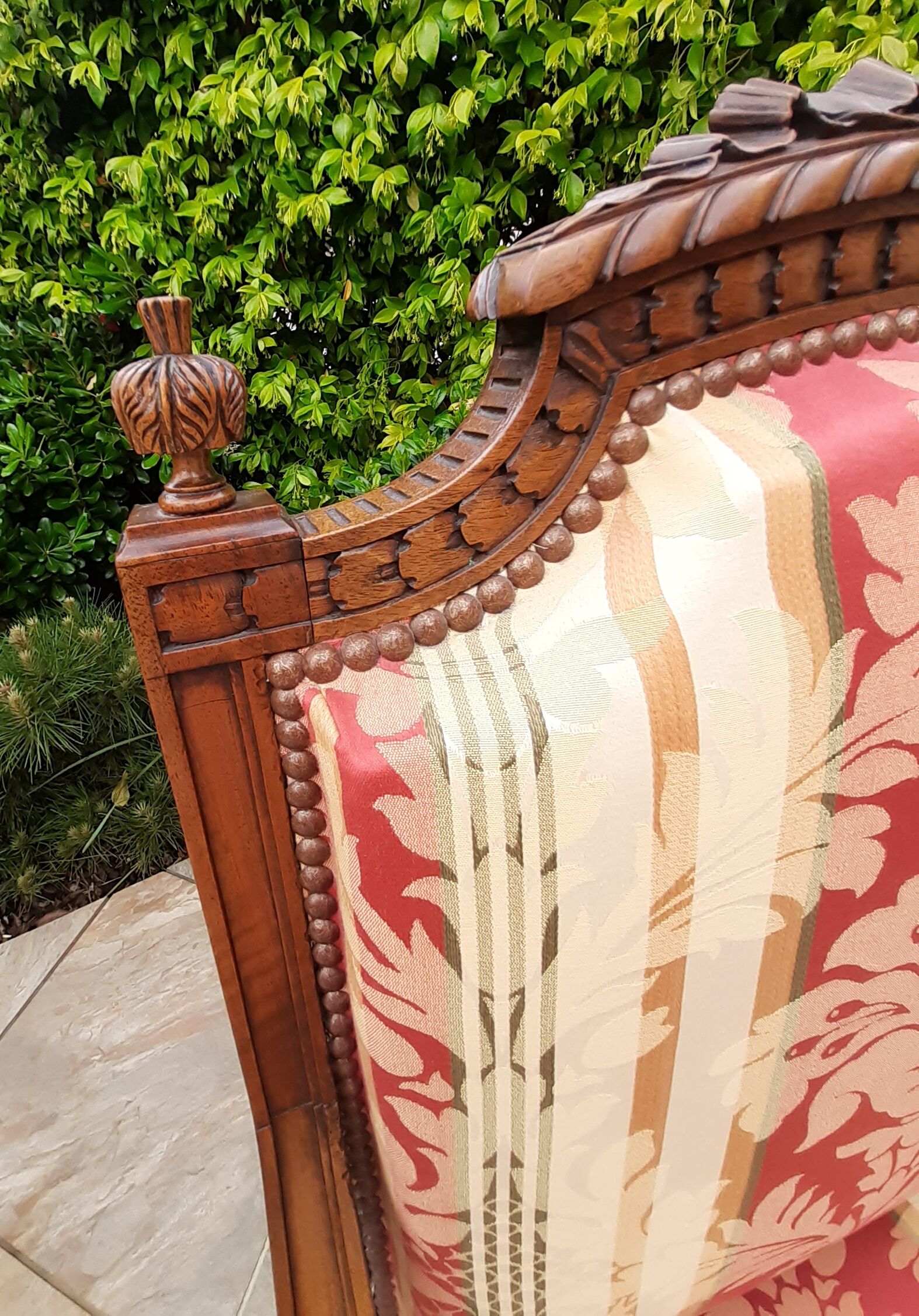 Walnut chair, LouisXVI style, late 19th