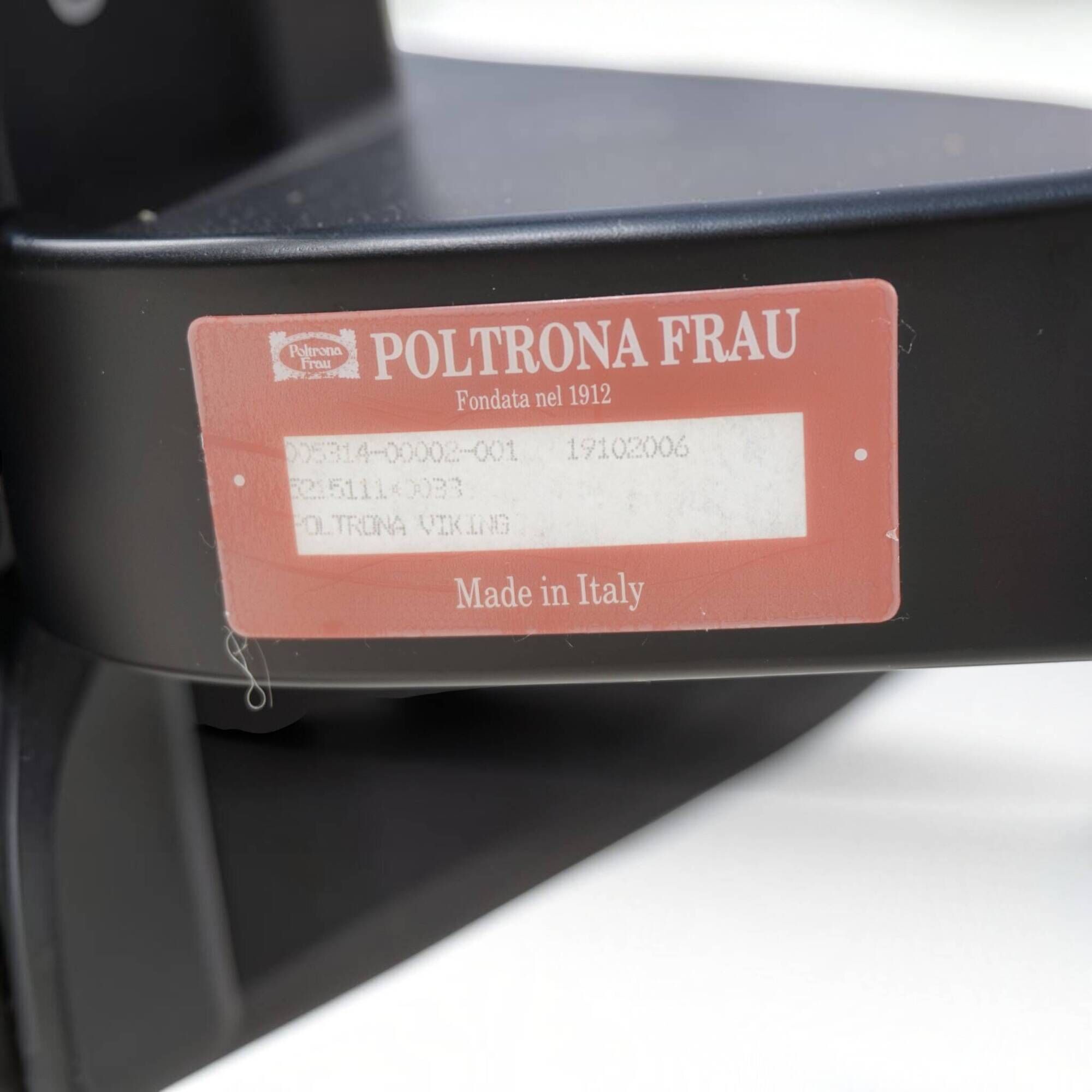 Poltrona Frau Viking Leather Lounge Chair by Sigurd Resell, 1970