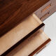 Midcentury Danish low chest of 2x2 drawers in rosewood by Hundevad 1960s