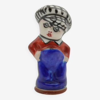 Salière Michelaud Frères Limoges figurine personnage