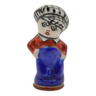 Michelaud Frères Limoges salt shaker character figurine