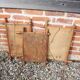 3 Anciens Miroirs en Faux Bambou