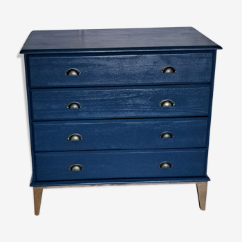 Scandinavian blue chest of drawer